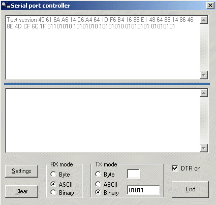 Serial Port Software control